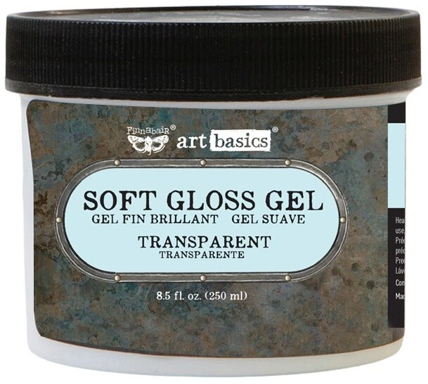 Gel de brillo suave Finnabair Art Basics 8,5 oz transparente -961435