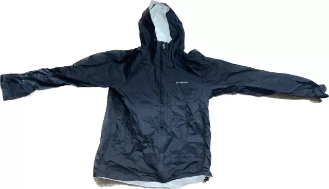 Patagonia Torrentshell Full-Zip BLACK Hooded Rain Jacket Mens Large