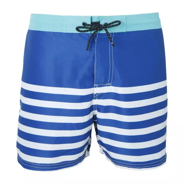 Brunotti Boardshort Maillot de Bain Louisters Homme Shorts Blau Élastique Rayé