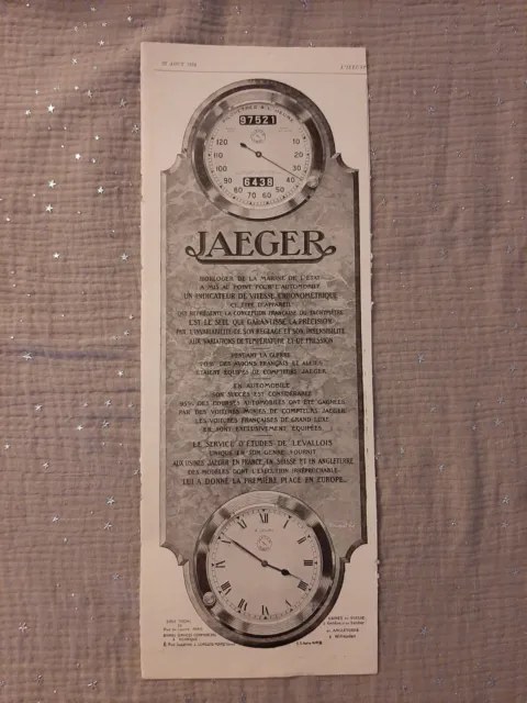Antique Press Pub - 1926 Jaeger - Old Paper Warning