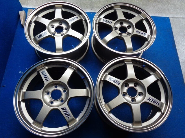 JDM WHEELS RIMS RAYS VOLK RACING TE37 16in 7J 7.5J Off+46 PCD100 Used £ ...