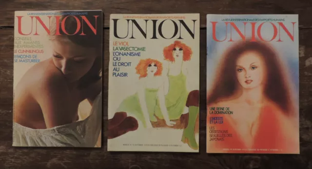 lot 3 numéros du magazine Union 1973 - Comme neufs