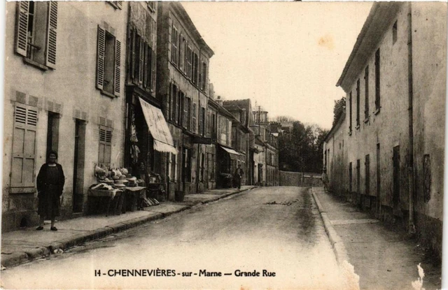 CPA AK CHENNEVIERES sur MARNE Grande Rue (600427)