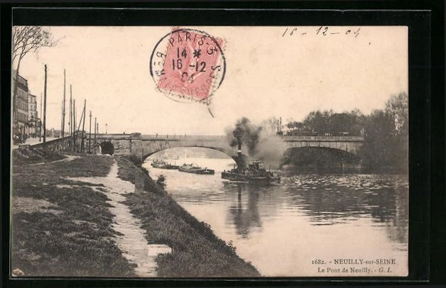 CPA Neuilly-sur-Seine, Le Pont de Neuilly 1904
