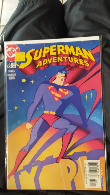 Superman Adventures #58 DC Comics 2001 Alex Ross Cover Low Print Run