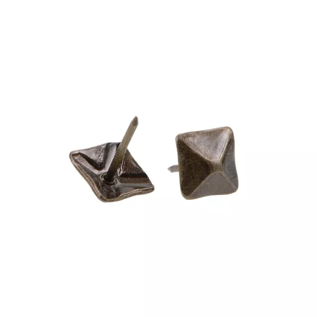 Upholstery Nails Tacks 12mm Square Head Furniture Nails Pins Bronze Tone 20 Pcs