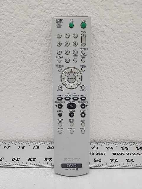 SONY REMOTE RMT-D175A CD/DVD DVP-NS50P DVP-NC60P DVP-NC85H GENUINE OEM ...