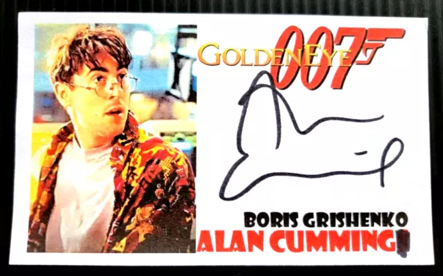 Alan Cumming "Goldeneye" "Boris Grishenko" 007 Autograph 3X5 Index Card