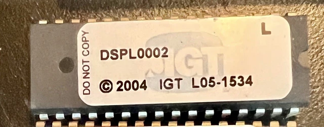 IGT S2000 Chip DSPL0002 Eprom For Slot Machine Board