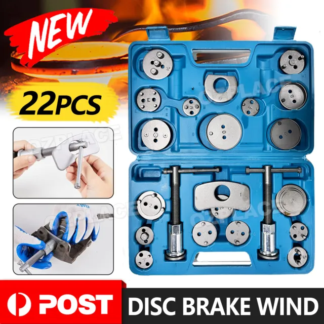 23pcs Disc Brake Wind Back Tool Kit to Rewind Car Automotive Caliper Piston AU