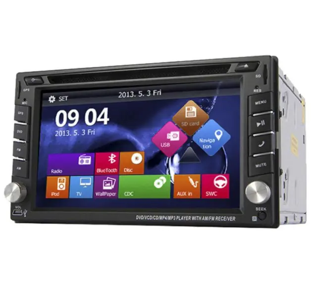 Car Stereo DVD CD Player Bluetooth Auto Radio 6.2'' GPS Navigation Double 2Din