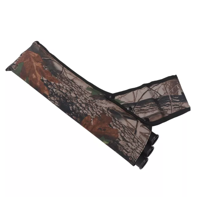 (Camouflage)3 Tube Hip Quiver Smooth Zipper Lightweight Quiver Double Shoulder