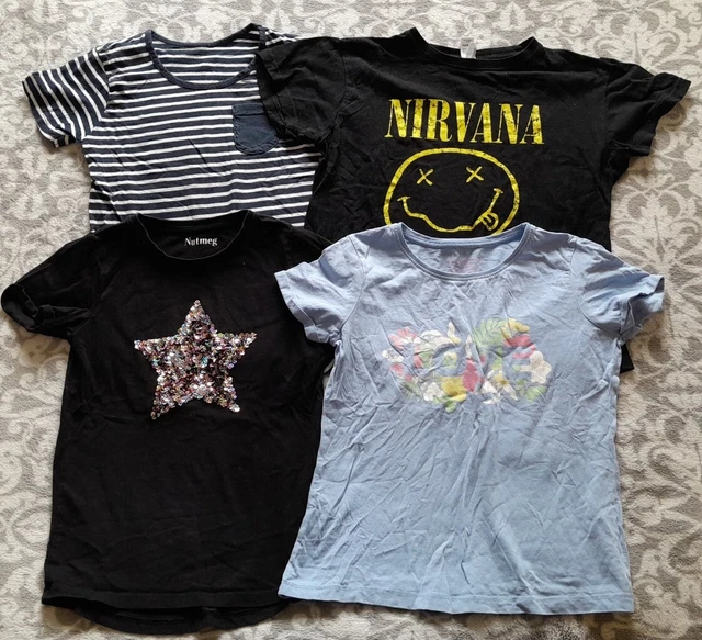 Girls Bundle Of Clothes Age 9-10 Inc Denim Jacket Dresses Tops Leggings Shorts + 3