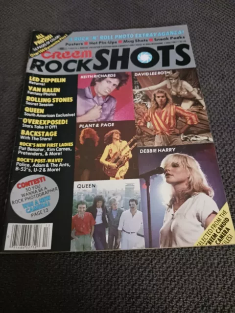 CREEM MAGAZINE Rock Shots Fall 1981 Zep Wendy O Williams.Queen GREAT PICS!!! VG+