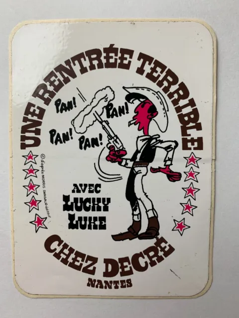 Sticker Vintage Chez Decre Nantes - Lucky Luke