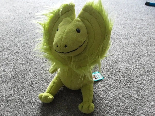 JELLYCAT DAVEY DILOPHOSAURUS Dinosaur Soft Toy Plush NEW+TAGS (j8240) £ ...