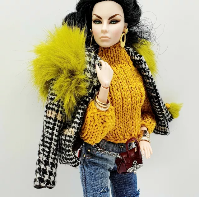 Fashion Royalty / Poppy Parker / NU Face / Barbie/ Silkstone doll- cotton jumper