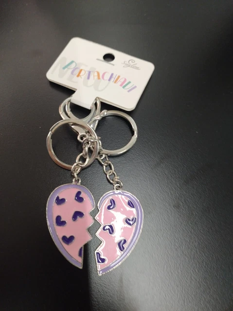 Set Di 2 Portachiavi A Forma Di Casa Romantica In Lega Di Zinco (argento) - Regalo Per Coppie