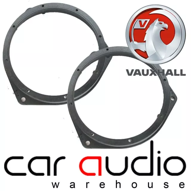 Vauxhall Corsa C 2000 - 2006 17cm Front Door Car Speaker Adaptors Rings CT25VX02