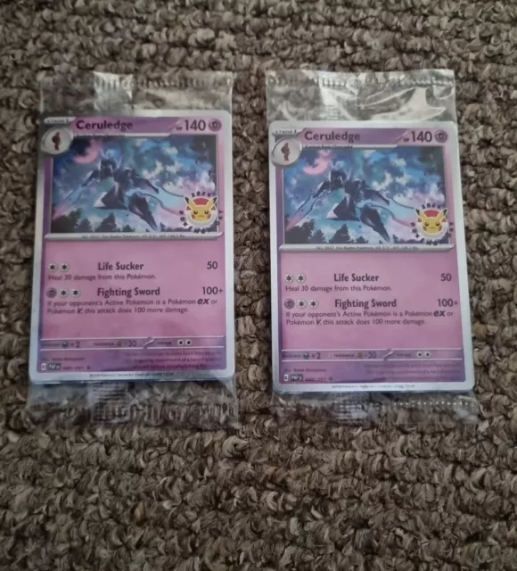 POKEMON CENTER CERULEDGE Promo Card Pokemon Day 2025 Stamped 040/091 X