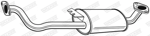 Silenziatore centrale Walker 22588 per Opel Frontera U99 centro DTI 6B_66 6B_76