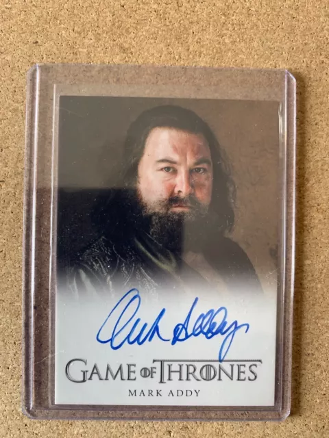 Game of Thrones Season 1 Mark Addy as King Robert Baratheon Autograph Full Bleed