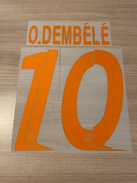 Flocage Officiel - Paris Saint-Germain, Dembélé, 2023/2024, Home LDC, – Footpress