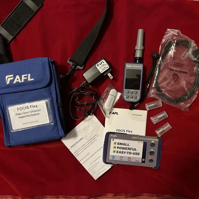 AFL FOCIS Flex2 Fiber Connector Inspection System Complete FOCIS FLEX 2 Probe