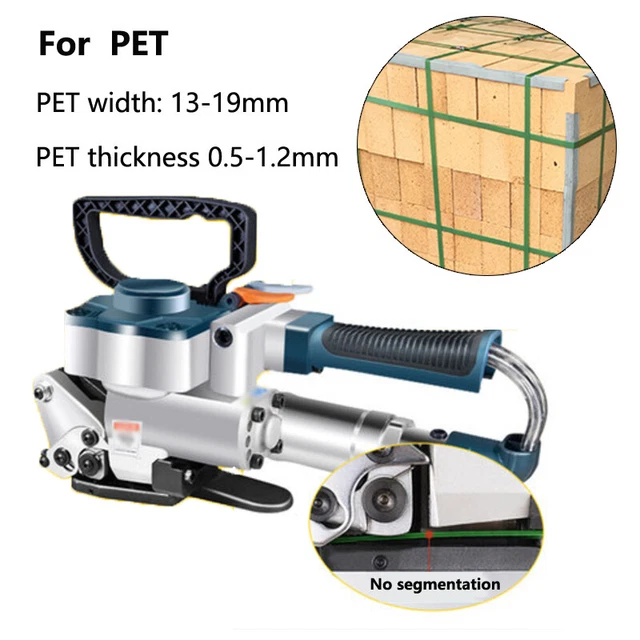 3500N Hand Held Pneumatic Strapping Tool Welding Banding Packaging Baler For PET