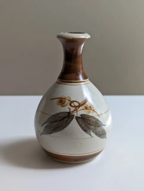 Vintage Studio Art Pottery Australian Native Flora Signed Bud Vase Collectable