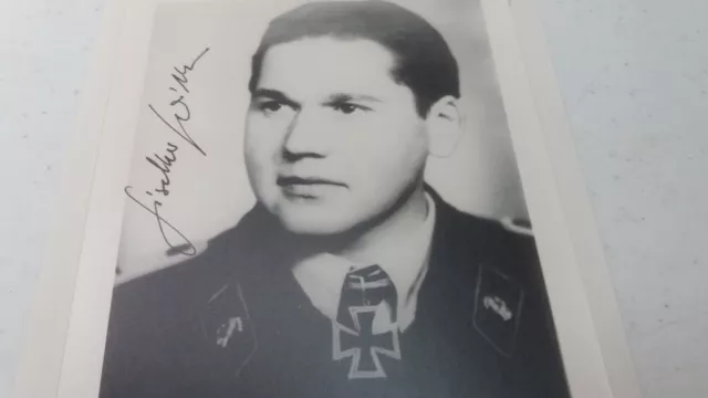 Gisehler Wilke WW2 German Lieutenant Knights Cross Signed Photograph 2