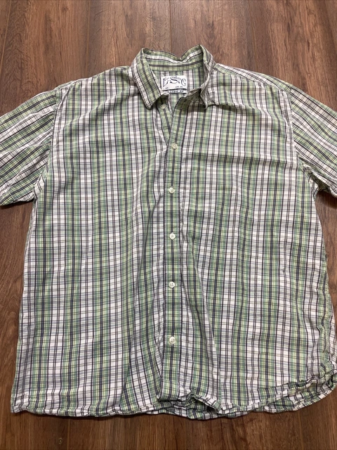 Camicia da uomo Levi Classic Fit verde gingham taglia XXL
