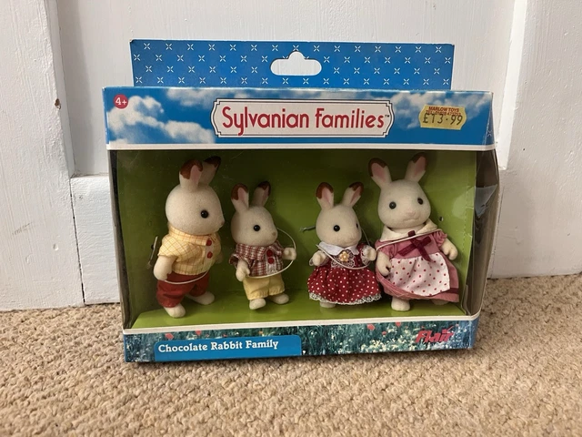 SYLVANIAN FAMILIES CHOCOLATE Rabbit Family 4150 Boxed £12.94 - PicClick UK