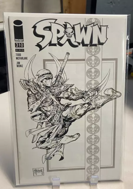 Spawn #310 Todd McFarlane B&W Sketch Ninja Spawn Variant Image Comics 2020