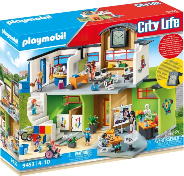 Playmobil - Große Schule mit Einrichtung - City Life 9453