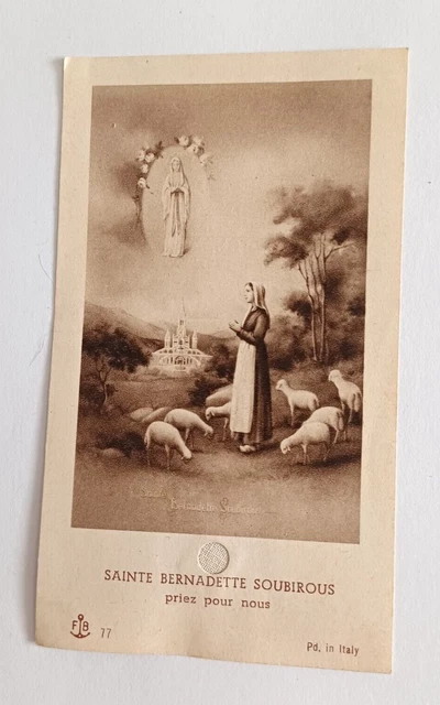 Image Pieuse Ancienne Sainte Elisabeth – 1831 – Gravure Religieuse Vintage