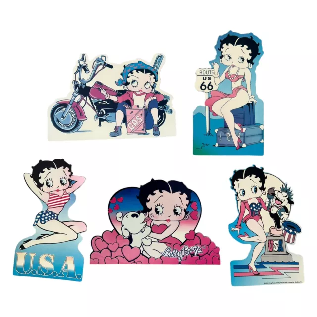 BETTY BOOP set of 5 Large post cards Postcards New condition Cut out RARE