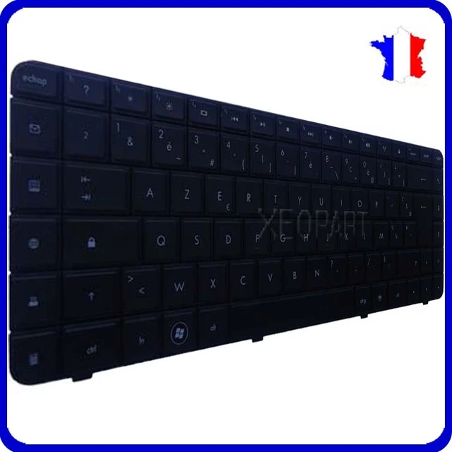 Clavier USB HP Slim AZERTY Noir - Neuf Sous Blister - Compatible PC Nombreux Marques