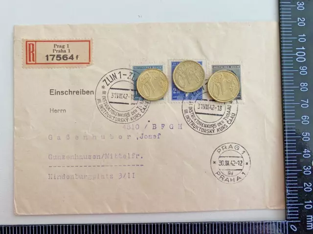 Letter Voucher Pk Registered Russian Poland Lodz 1915 X12