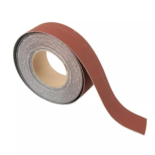 80 Grit 2" wide Shop Roll / Sandpaper Roll w/ J-WT Cloth Baking by ContractorsX