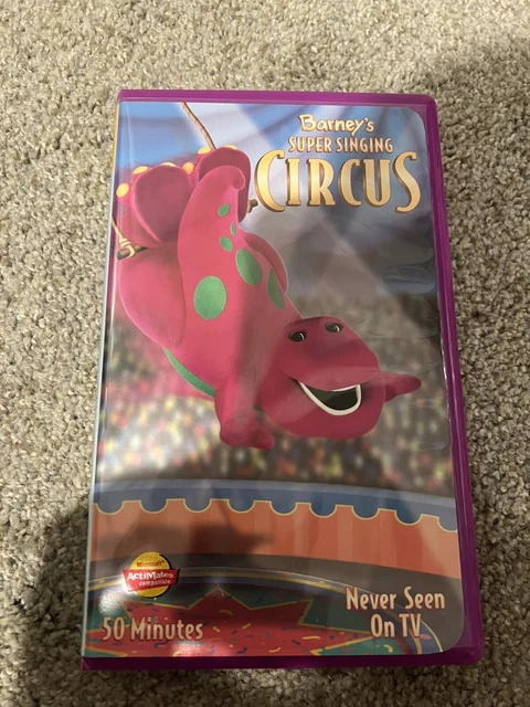 Barney Barney S Super Singing Circus Vhs Clamshell 2000 5 53 Barney Barney S Super Singing Circus Vhs Clamshell 2000 5 53