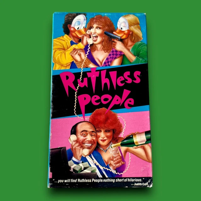 RUTHLESS PEOPLE VHS Tape Vintage 80s 1986 Movie Danny DeVito Bette ...