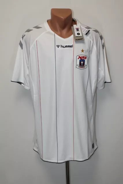 AGF Aarhus Football Shirt Jersey Camiseta Soccer 2019 2020 Home Size XXL Hummel