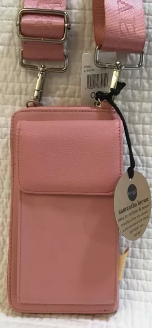 Samantha Brown To Go Nwt Wallet/Crossbody Blush Pink