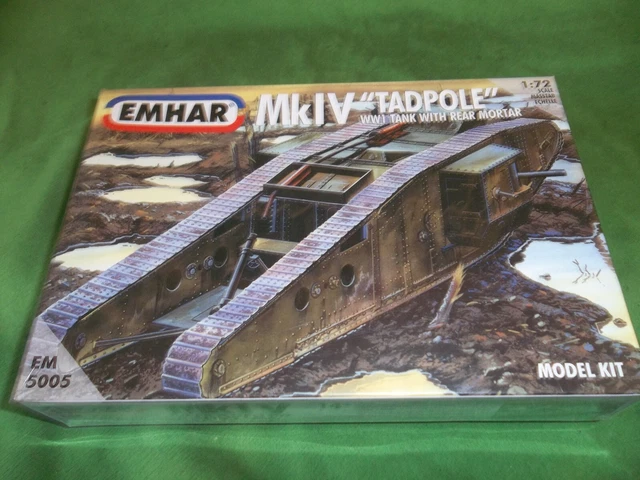 Unbekannt EMHAR EM7201 - Statuette 1/72 Fanteria Britannica E Equipaggio Carro WWI - 52 Pezzi