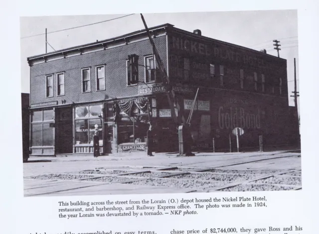 Hotel, Restaurant, Barbershop, Lorain, Depot Nickel Plate Road-Railroad History