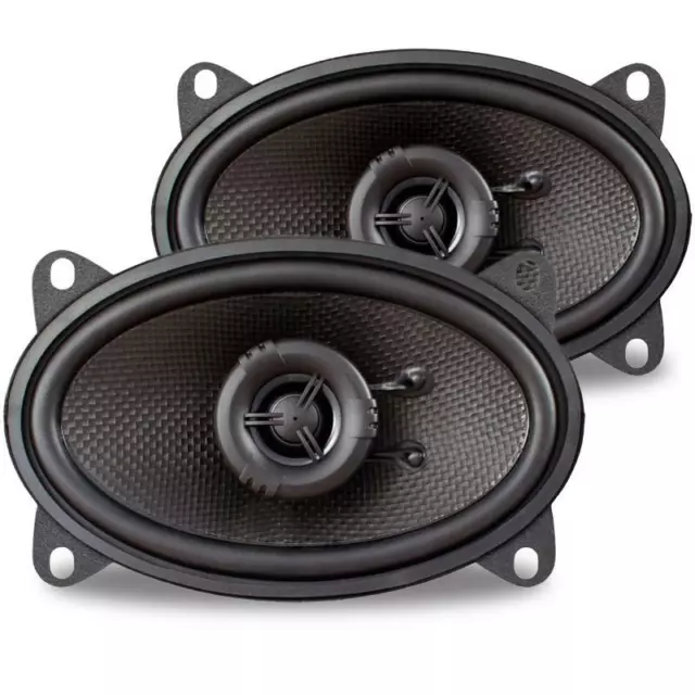 AMPIRE CP460 Koaxial-Lautsprecher ohne Gitter, 4"x 6" Coax Speaker 1 Paar