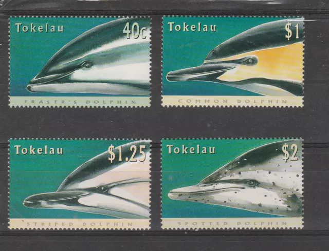 1996 Tokelau Faune Dauphins 4 Valeurs MNH MF96420