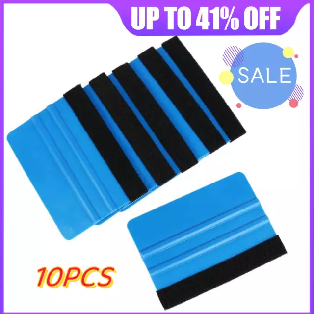 10X Vinyl Applicator Decal Wrap Scraper Car Squeegee Soft Felt Edge Sticker Tool