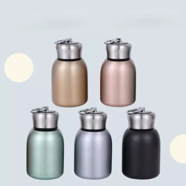 Solid Color Slim Insulated Thermal Water Bottle Round Hot Cold Water Bottle